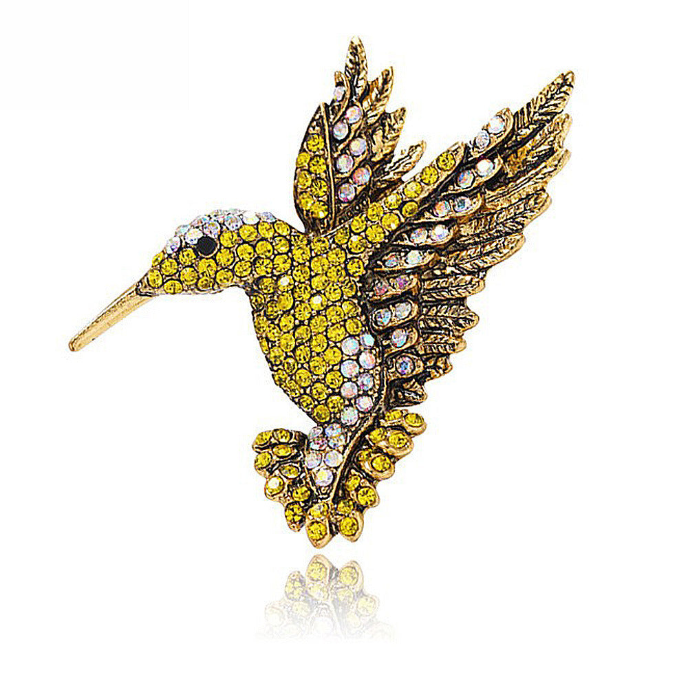 New Retro Style Alloy Hummingbird Brooch