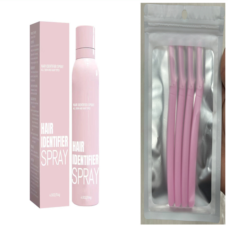 Hair Identifier Spray Set for Face Shaving Moisturizing Dermaplaner Spray for Face Shaving Skin Care