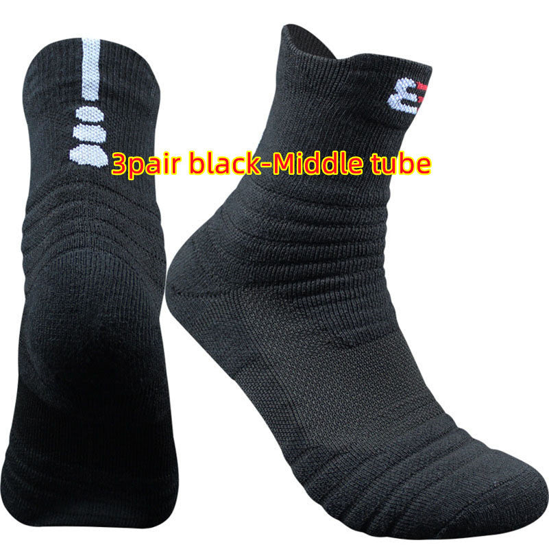 Socks Cotton Spndex Polyester Pure Color all Seasons