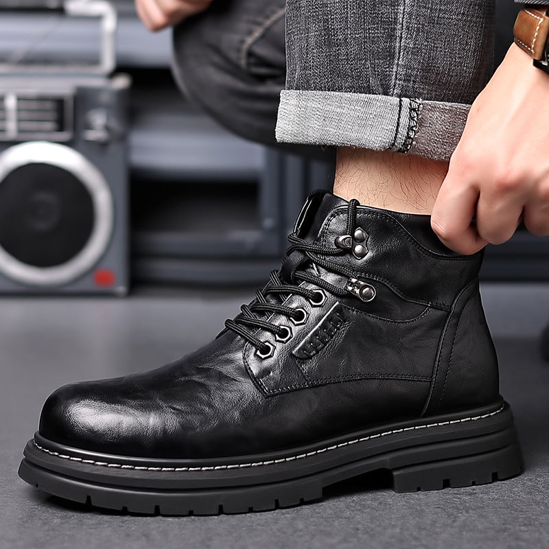 Men's Fashion British Style High-top Boots