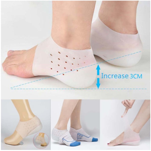 Inner Booster Pad Invisible Men and Women Silicone Heel Insole