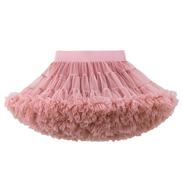 Girl's Tutu Skirt Soft Veil-year-old Princess Petti skirt