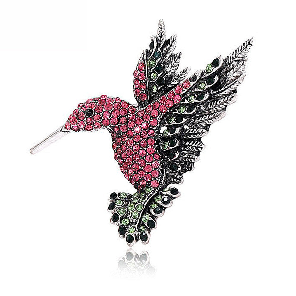 New Retro Style Alloy Hummingbird Brooch