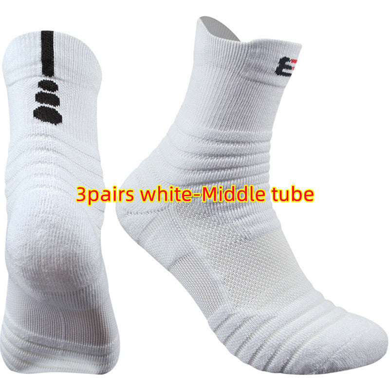 Socks Cotton Spndex Polyester Pure Color all Seasons