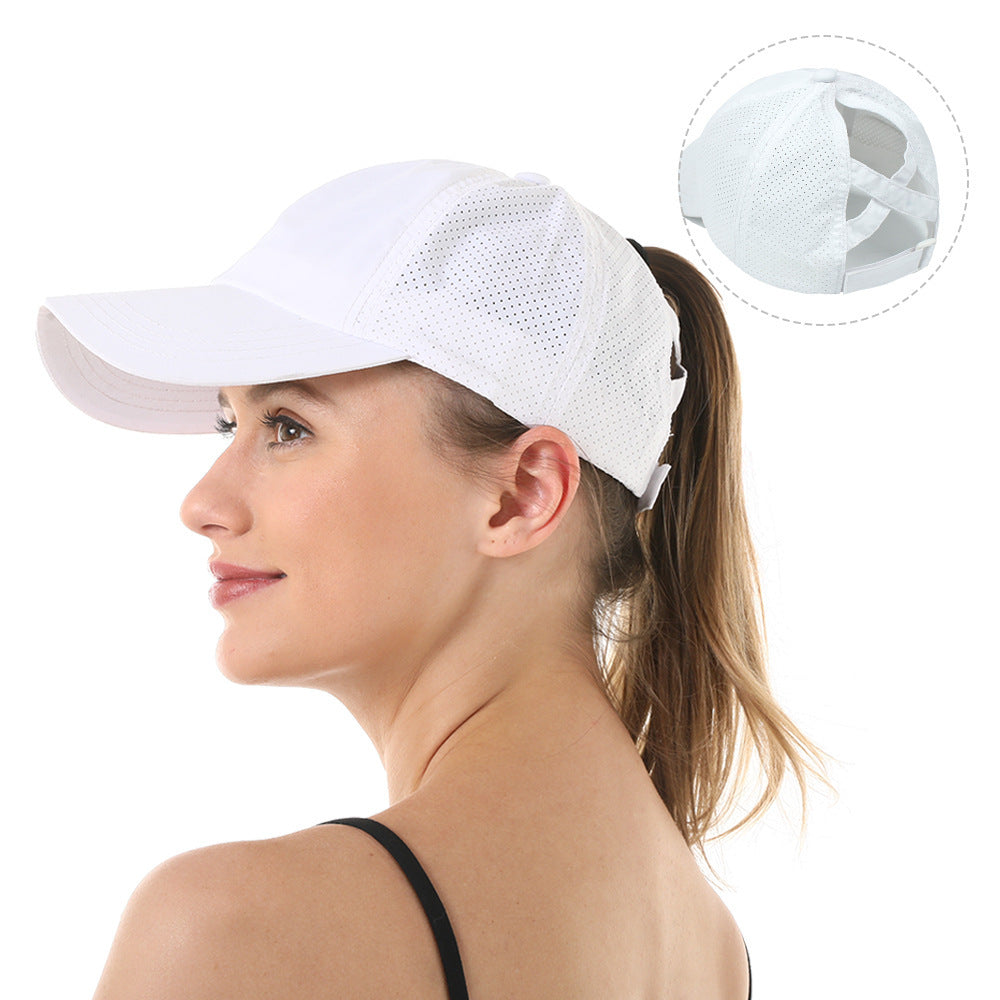 Women's New Outdoor Sports Ponytail Baseball Hat