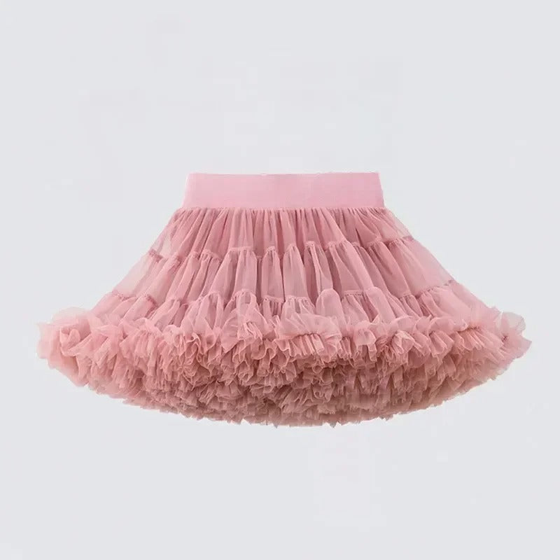 Girl's Tutu Skirt Soft Veil-year-old Princess Petti skirt