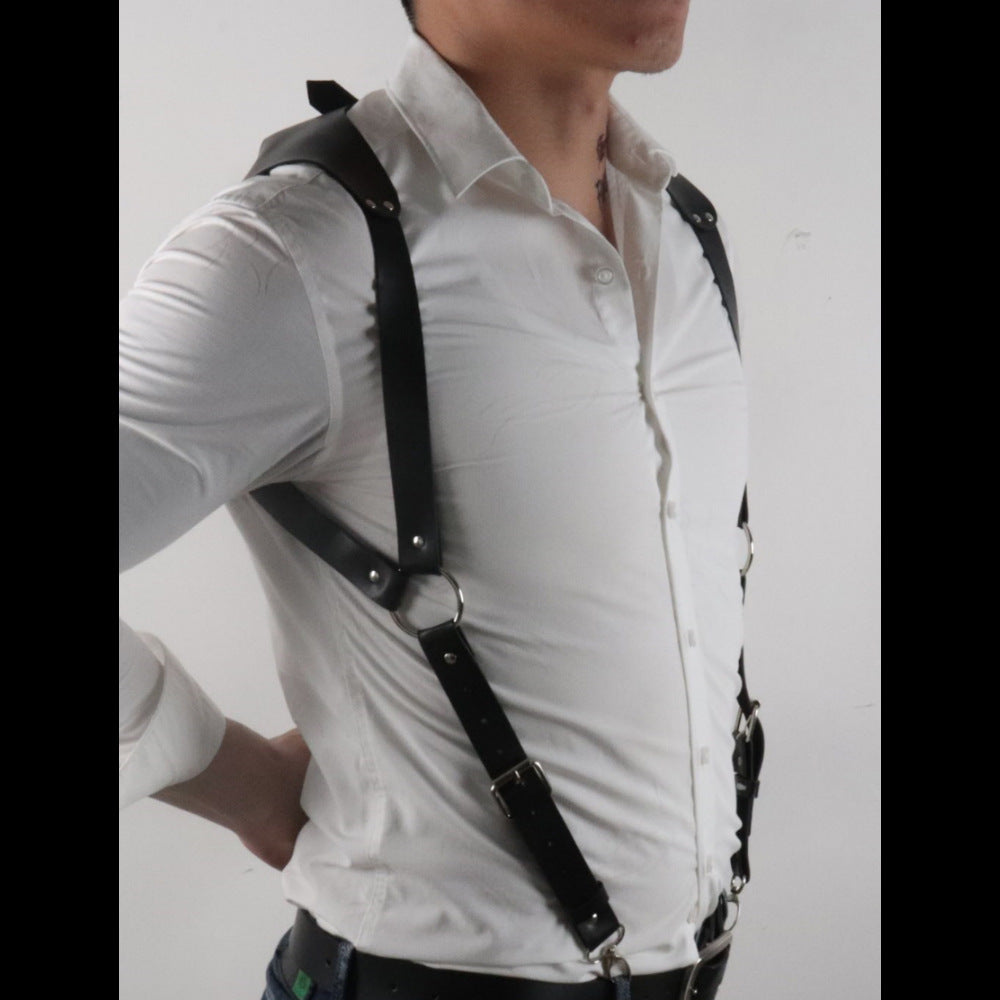 Men's Leather Bondage Suspenders Personalized Bondage