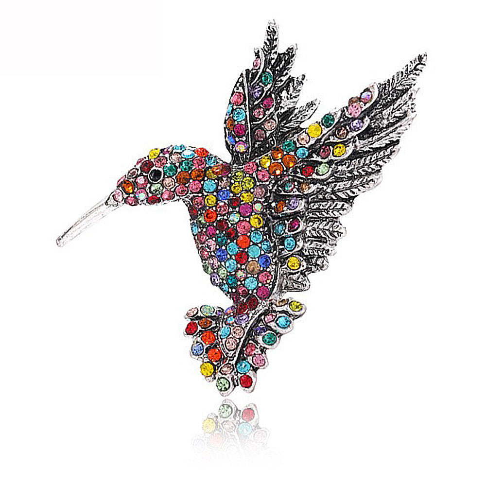 New Retro Style Alloy Hummingbird Brooch