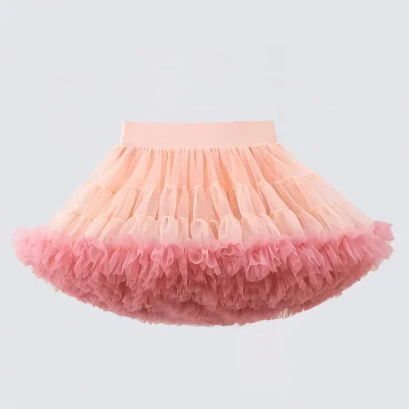 Girl's Tutu Skirt Soft Veil-year-old Princess Petti skirt