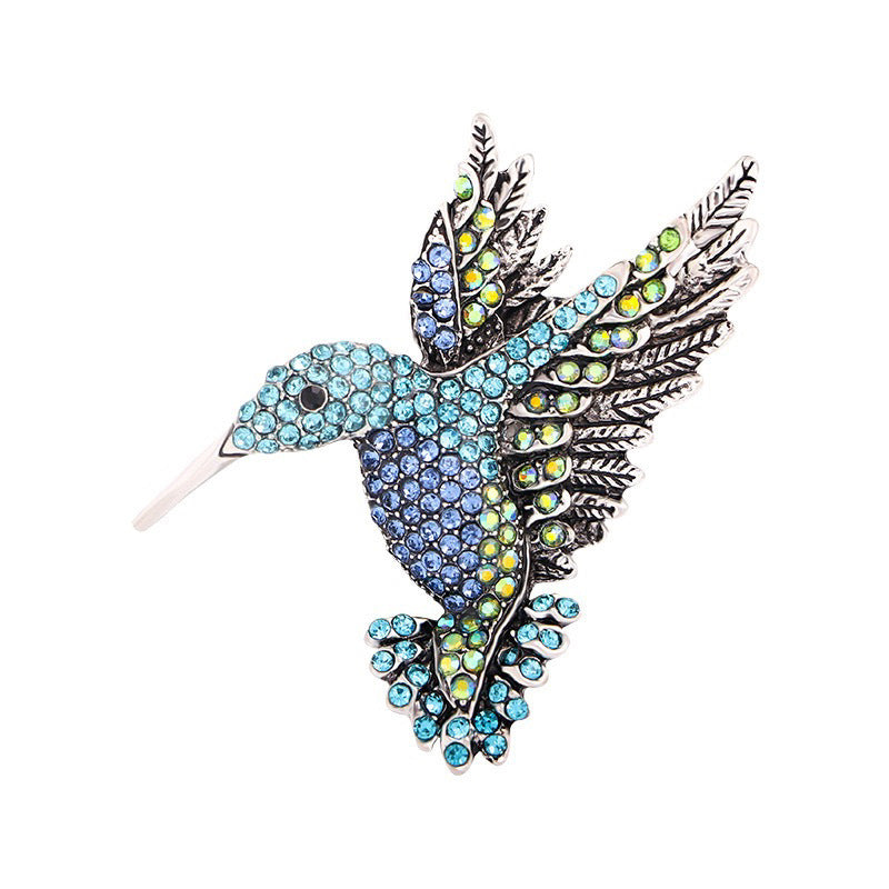 New Retro Style Alloy Hummingbird Brooch